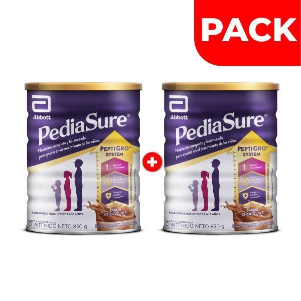 Dúo Pack Pediasure Triplesure Chocolate - Lata 850 G